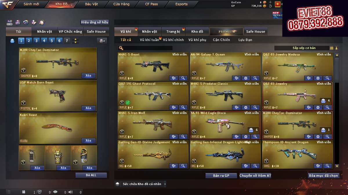 shop acc cf uy tin gia re